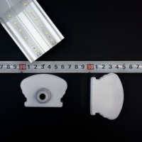 Kit de boîtier de lampe LED étanche IP65 en PC, avec coque moderne en acrylique extrudé et diffuseur tubulaire en polycarbonate pour éclairage linéaire LED