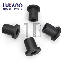 Bouchon en caoutchouc Oeillet rond 9 mm en forme de t Protection de joint en caoutchouc Bouchons de trou flexibles pour tuyau de câble Noir