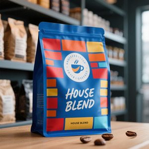 Sacs à café vides en gros, refermables, avec impression personnalisée du logo, fermeture éclair, étanches à l'<span class=keywords><strong>air</strong></span> et à l'humidité, emballage pour café - Product Image 2