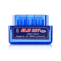Mini Adaptador OBD2 Bluetooth 2.0 ELM327 para Android Torque y PC con Windows, Adaptador OBD2 ELM327