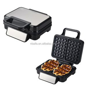 Aifa <span class=keywords><strong>Gaufrier</strong></span> belge personnalisé OEM 1200w <span class=keywords><strong>XL</strong></span> 2 tranches antiadhésif carré en acier inoxydable pour usage familial petit déjeuner - Product Image 1