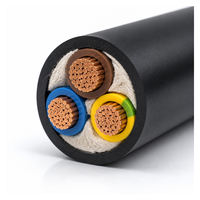 Câble d'alimentation blindé multiconducteurs en cuivre gainé PVC 3*400mm, fil électrique haute tension pour la construction