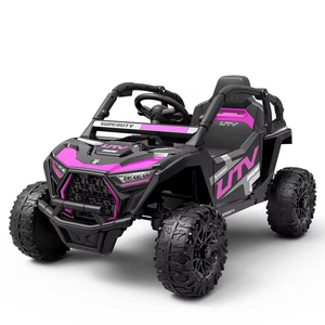Bellissimo UTV Rosa a Batteria per Bambine, Auto Elettrica 12V per Bambini, Macchina Giocattolo Elettrica Guidabile per Bambini - Product Image 4