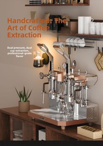 Machine à expresso semi-automatique ALMKOPi à double tête et 6 poussoirs à ressort, pour usage domestique et commercial en café - Product Image 6
