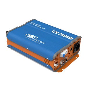 อินเวอร์เตอร์สำหรับรถยนต์แบบสองทิศทาง 2000W 12V คลื่นไซน์บริสุทธิ์ พร้อมฟังก์ชั่นชาร์จแบตเตอรี่ แปลงไฟ DC เป็น AC - Product Image 2