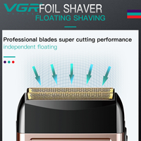 VGR V-331 rasoir professionnel sans fil Rechargeable à deux lames pour hommes
