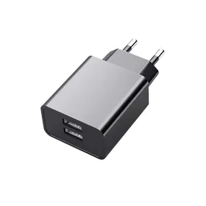 2024 New Chargers 10W USB Wall Charger Adapter Dual usb Ports Charger with US/UK/EU Plug