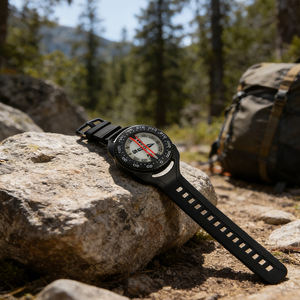 <span class=keywords><strong>Boussole</strong></span> de poignet professionnelle pour l'orientation en plein air RSB40 avec boîtier en ABS, cadran en acrylique de 40 mm pour la randonnée et la navigation - Product Image 1