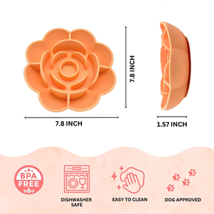 Pet Food Bowl Anti Choking Fat <b>Cat</b> Pet <b>Feeder</b> Bowl Easy to Clean Dogs Eat Dish Non Slip Puppy Pets Slow Silicone Feeding Bowls - Product Image 3
