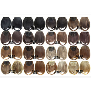 Capelli sintetici Lisci Bangs Naturale Anteriore Scoppi di Clip In Estensioni Dei Capelli Linea Completa Frangia di Scoppio Resistente Al Calore Parrucchino 30 grammi - Product Image 1