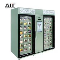 Distributeur automatique de fleurs sans pilote intelligent haut de gamme d'AIT Mall Armoire à grille de fleurs à écran tactile