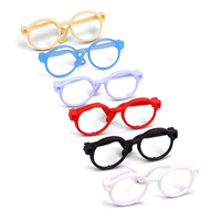 Poupée lunettes jouet 10cm 20cm pour mignon dessin animé ours en peluche Bubu poupée lunettes jouet accessoires pour enfants
