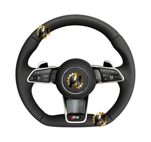 Volante Deportivo de Cuero Negro para <span class=keywords><strong>Audi</strong></span> R8, Estilo Clásico de 3 Radios, Semiperforado, Sin Dos Llaves, Venta al Por Mayor HZ - Product Image 1