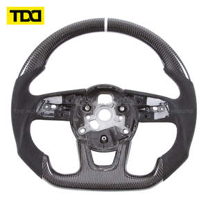 Volante de Fibra de Carbono Real TDD Compatible con Audi A3 S3 A4 S4 A5 S5 A6 S6 A7 S7 A8 Q3 Q5 Q7 - Product Image 2