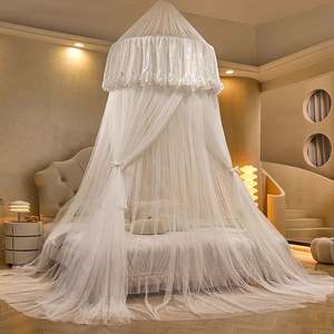 Custom <b>Princess</b> Double Layer Sheer Mesh Dome Bed <b>Curtain</b> for Girls Adults - Product Image 2