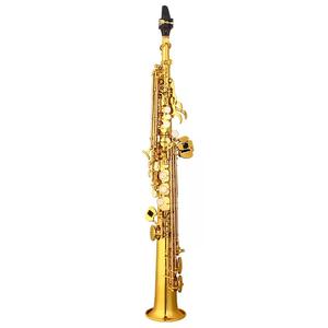 Saxofón alto soprano profesional con laca dorada y cabeza <span class=keywords><strong>de</strong></span> latón <span class=keywords><strong>Tipo</strong></span> <span class=keywords><strong>de</strong></span> <span class=keywords><strong>instrumento</strong></span> <span class=keywords><strong>de</strong></span> viento <span class=keywords><strong>de</strong></span> tono BB - Product Image 1