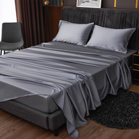 Ensemble de draps en lyocell 100% 300TC-400TC, draps de lit rafraîchissants en lyocell d'eucalyptus biologique