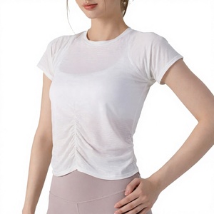 เสื้อยืดผ้าฝ้ายผู้หญิง สกรีนโลโก้ได้ แขนสั้น คอกลม สไตล์ลำลอง - Product Image 3