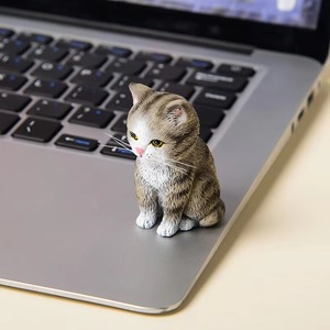 ตุ๊กตาแมวน่ารักขี้โมโห ของตกแต่งรถยนต์ขนาดเล็ก รูปแมวหลายสายพันธุ์ ของตกแต่งสไตล์การ์ตูน ของเล่นรูปสัตว์ - Product Image 4