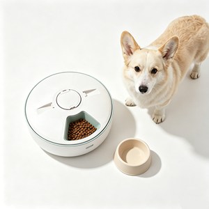 Factory OEM <b>Automatic</b> Pet Feeder Distributeur Automatique Dual Power Low Noise Anti-Clog Household Pet Feeding Supplies - Product Image 1