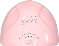 Lámpara de Uñas LED Crazy SUN 1 de Fábrica, Luz de Gel Lwd con Pantalla Táctil Personal, Recargable, Oro Rosa, Secador de Uñas UV/LED