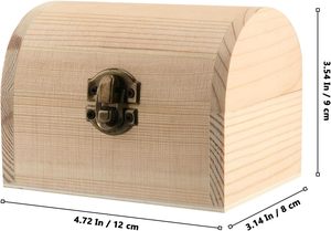 Boîte <span class=keywords><strong>en</strong></span> <span class=keywords><strong>bois</strong></span> inachevée <span class=keywords><strong>coffre</strong></span> au trésor <span class=keywords><strong>en</strong></span> <span class=keywords><strong>bois</strong></span> avec couvercle à charnière boîte <span class=keywords><strong>en</strong></span> <span class=keywords><strong>bois</strong></span> pour bricolage artisanat Art loisirs projets bijoux cadeau stockage - Product Image 2