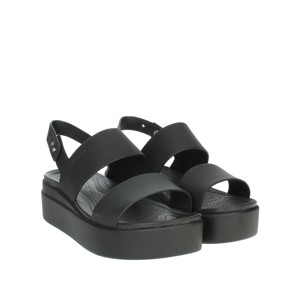 Sandali neri con tacco 206453 con punta aperta e Peep Toe traspirante in altezza per la primavera e l'estate con soletta in gomma - Product Image 5