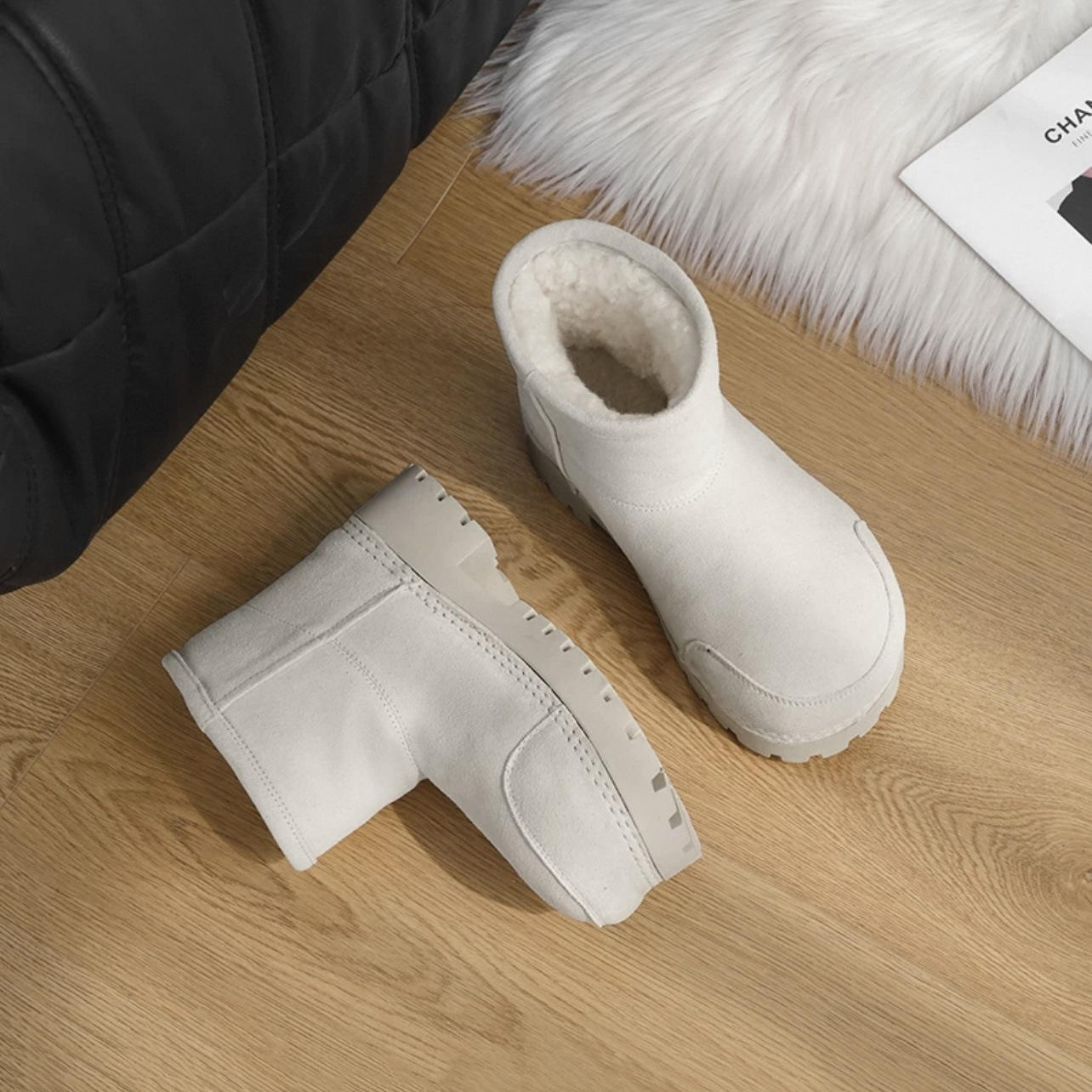 Z1230BT01 White Short boots