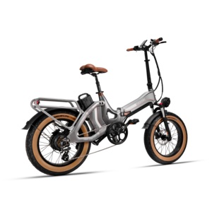 Bicicletta Elettrica Pieghevole T14 <span class=keywords><strong>Aslan</strong></span> Q1 in Acciaio ad Alto Tenore di Carbonio, Pneumatici Fat, Motore Brushless 48V 750W, 7 Velocità, 50mph, Batteria al Litio 15Ah - Product Image 5