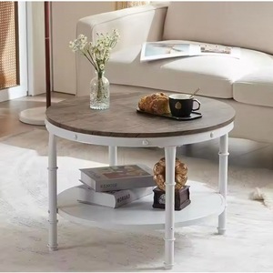 Modern minimalist dome coffee <b>table</b>, creative home decor for living room, solid wood floor <b>table</b>, minimalist style. - Product Image 1