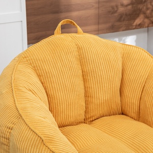 Fauteuils poufs confortables en velours côtelé <span class=keywords><strong>de</strong></span> qualité supérieure au design moderne <span class=keywords><strong>pour</strong></span> adultes et adolescents, avec accoudoirs, <span class=keywords><strong>pour</strong></span> le salon - Product Image 3