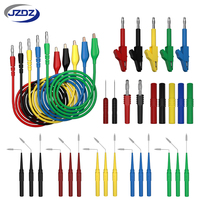 JZDZ 34pcs Multimeter Back Probe Kit Banana Plug to Alligator Clip Electrical with Wires Automotive Test Leads Kit JT0034