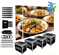 Panel Layar LED Video Wall Zeyi 500mmx500mm P2.6, Layar LED Indoor untuk Sewa, Peralatan Periklanan, Mal, Ulang Tahun