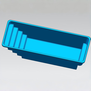 Piscinas de fibra de vidrio para niños y adultos - piscinas personalizables para exteriores, sobre el suelo, tipo contenedor, con accesorios - Product Image 5