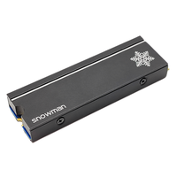 Dissipateur thermique SNOWMAN ultra-fin 2280 SSD M.2 NVME, radiateur en alliage de magnésium et d'aluminium, radiateur PC efficace, dissipateur thermique M2 SSD 10 mm