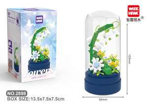 2025 trẻ em mới nhựa Micro gạch giáo dục trang trí nhà đồ chơi mini hoa khối xây dựng mô hình đồ chơi bán buôn - Product Image 5