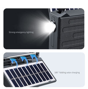Factory Solar Radio BT5.0 AM FM SW <b>3</b> Band Automatic 162.2×105.8×76mm 500g Solar <b>Charging</b> Flashlight Outdoor Home Audio Radio - Product Image 3