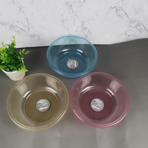 Transparent Plastic <b>Basin</b> <b>Round</b> Small Size For Home Dormitory Beauty Fruit Wash Vegetables - Product Image 4