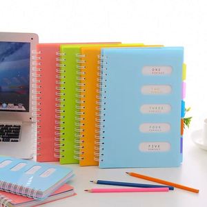 Cuaderno Espiral de Tapa Dura de Colores, Diario Grueso con Índice para Estudio, Oficina, Regreso a Clases, Esenciales para Registrar Notas - Product Image 6