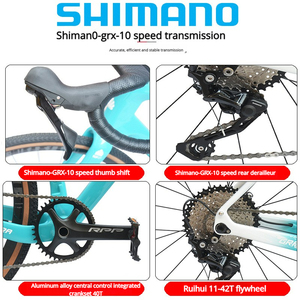<span class=keywords><strong>Bicicleta</strong></span> de Gravel de Carbono 700x40C GRX 10 Velocidades, Cableado Interno Completo, Freno de Disco Hidráulico, <span class=keywords><strong>Bicicleta</strong></span> de Carretera y Gravel Todoterreno - Product Image 5