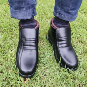 Scarpe eleganti invernali da uomo e oxford con eleganti stivali invernali in pelliccia per Idea regalo papà - Product Image 1