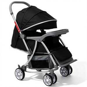Poussette Bébé Pliable à 4 Roues avec Capote Intégrale et Amortisseurs – Vente en Gros Usine - Product Image 1