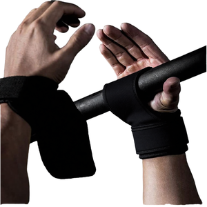 Sangles de levage en cuir lisse résistantes aux déchirures avec poignée en éponge de 22 mm, housse de protection pour équipement de fitness - Product Image 1