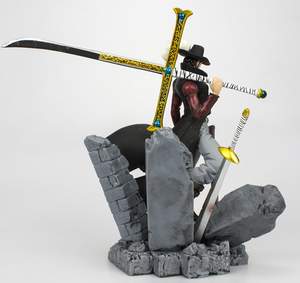 17cm vente entière japonais personnalisé Pvc PU vinyle jouets de haute qualité Anime Figure chaud dessin animé bande dessinée Mihawk <span class=keywords><strong>Manga</strong></span> Anime Figure - Product Image 6