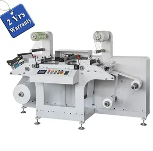 UD320 Roll To Reel Automatic polyester laser Label Digital Die Cutting Machine, digital film adhesive sticker die cutter