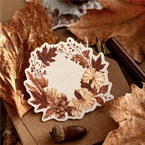 10 Stickers Per Pack Forest All Things Series Embossed Raised Self-adhesive Printed <b>Scrapbook</b> Vintage Wreath Designs Holiday - Product Image 2