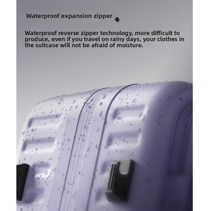 Hoge kwaliteit voorzien van openbaaringsmechanisme PC-materiaal spinner wielen handige deksel <span class=keywords><strong>trolley</strong></span> duurzame koffer TSA-slot uitbreidbare laag bagage - Product Image 4