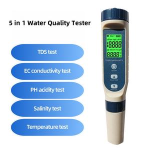 Controlador de pH tipo bolígrafo para acuarios digitales y medidor TDS 5 en 1 probador de calidad del agua - Product Image 5
