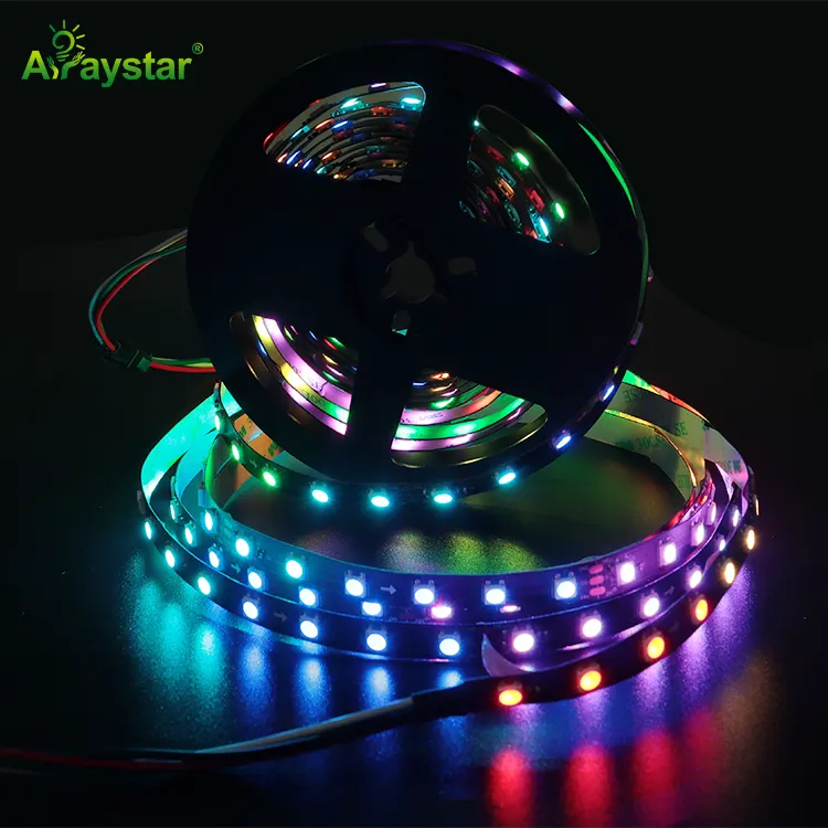 Magic color Programmable smart LED tape RGB IC 5050 SK6815 WS2812 pixel LED strip 24V built in IC digital ribbon