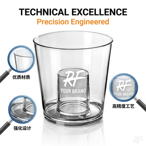 Verres à shot en plastique réutilisables sans BPA, transparents comme du cristal, 25 ml/125 ml, pour <span class=keywords><strong>Jager</strong></span> Bomb, idéaux pour les fêtes, les remises de diplômes et la décoration. - Product Image 3